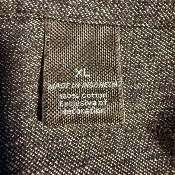 Marc Anthony Luxury Fabric Shirt XL – Slim Fit – Gray Long Sleeve Button Front - Picture 6 of 7
